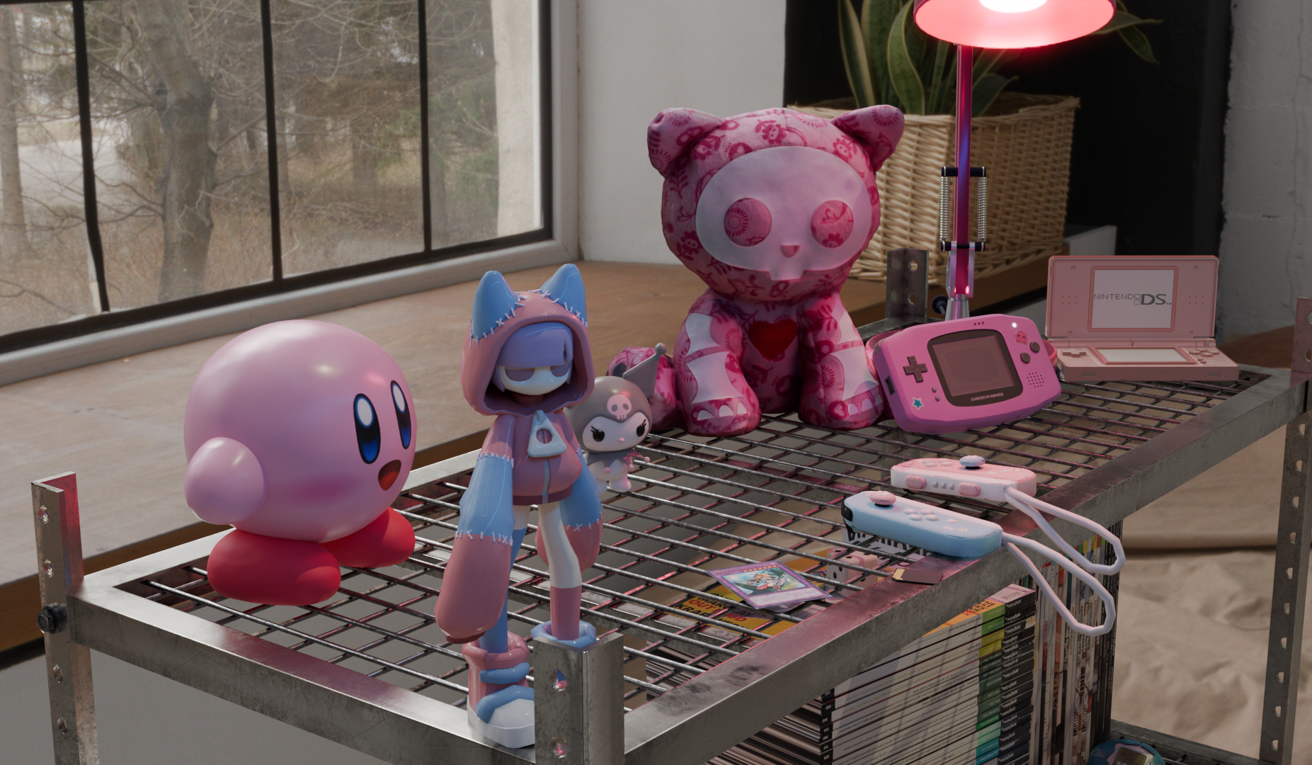 3D render of a customized purple Mercedes sports car with black flame decals, representing a favorite design project. Shown in black and white on the homepage and turns full-color on hover. Click opens the project page.